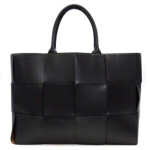 Bottega Veneta Arco Tote Bag Black Brown Leather